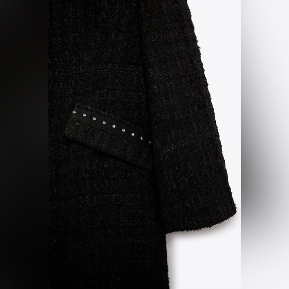 Zara textured studded blazer jacket new - Picture 5 of 7